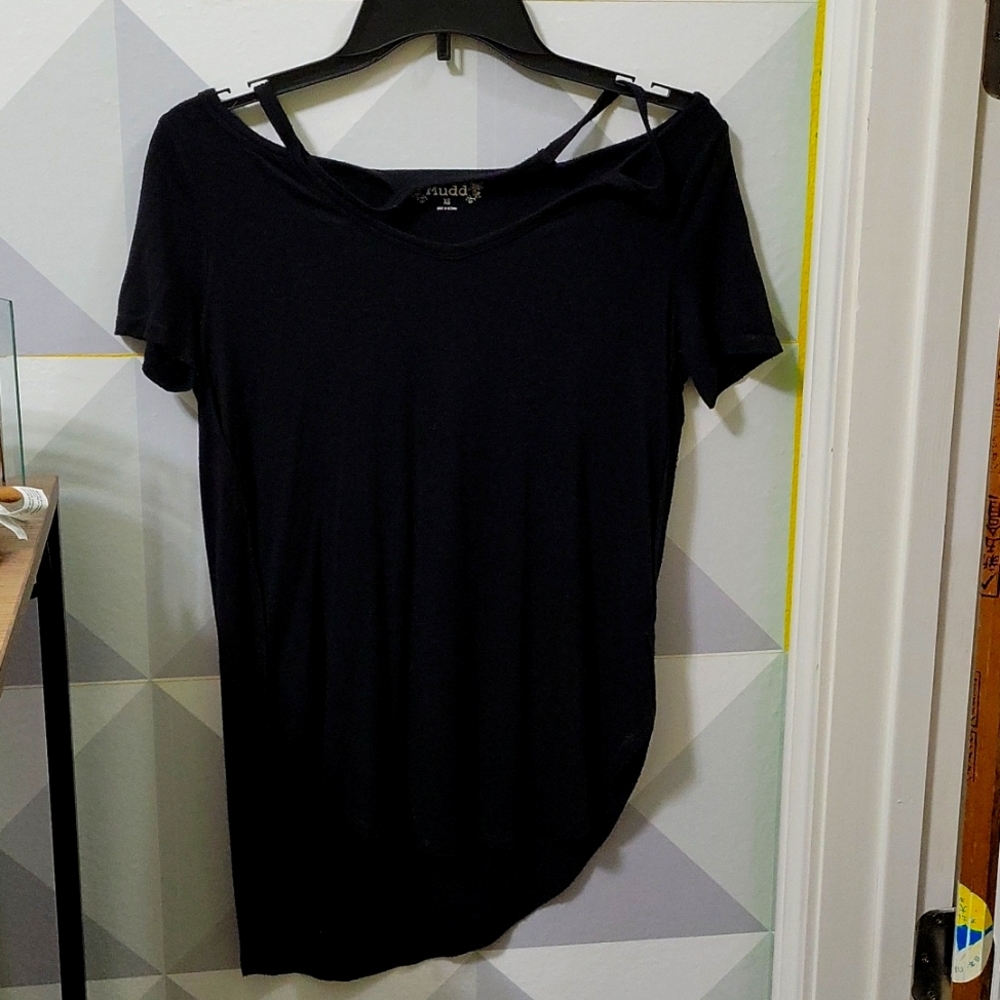 Black Over-sized blouse